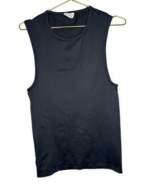 Men's Calvin Klein Drop Sleeve Black Nylon Tank top  Size Medium